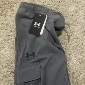 New Big Boy's Under Armour Icon Woven Pants Gray Pick Size MSRP:$50.00